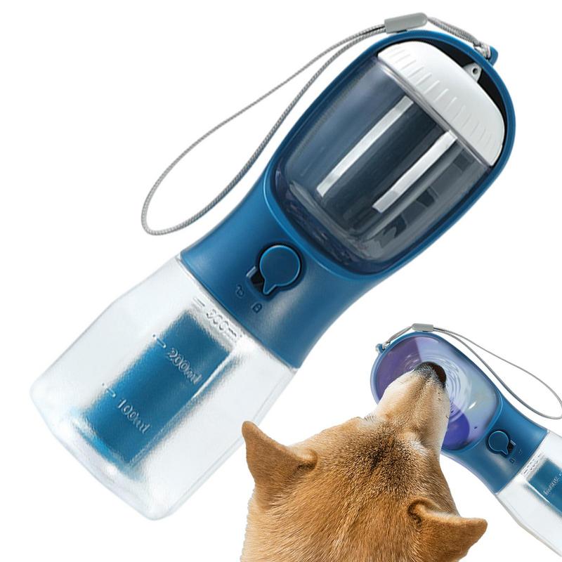 3 in 1 Portable Dog Water Bottle for Outdoor Walking Pet Drinker Cats Dogs Bowl Food Dispenser with Garbage Bag Pet Supplies